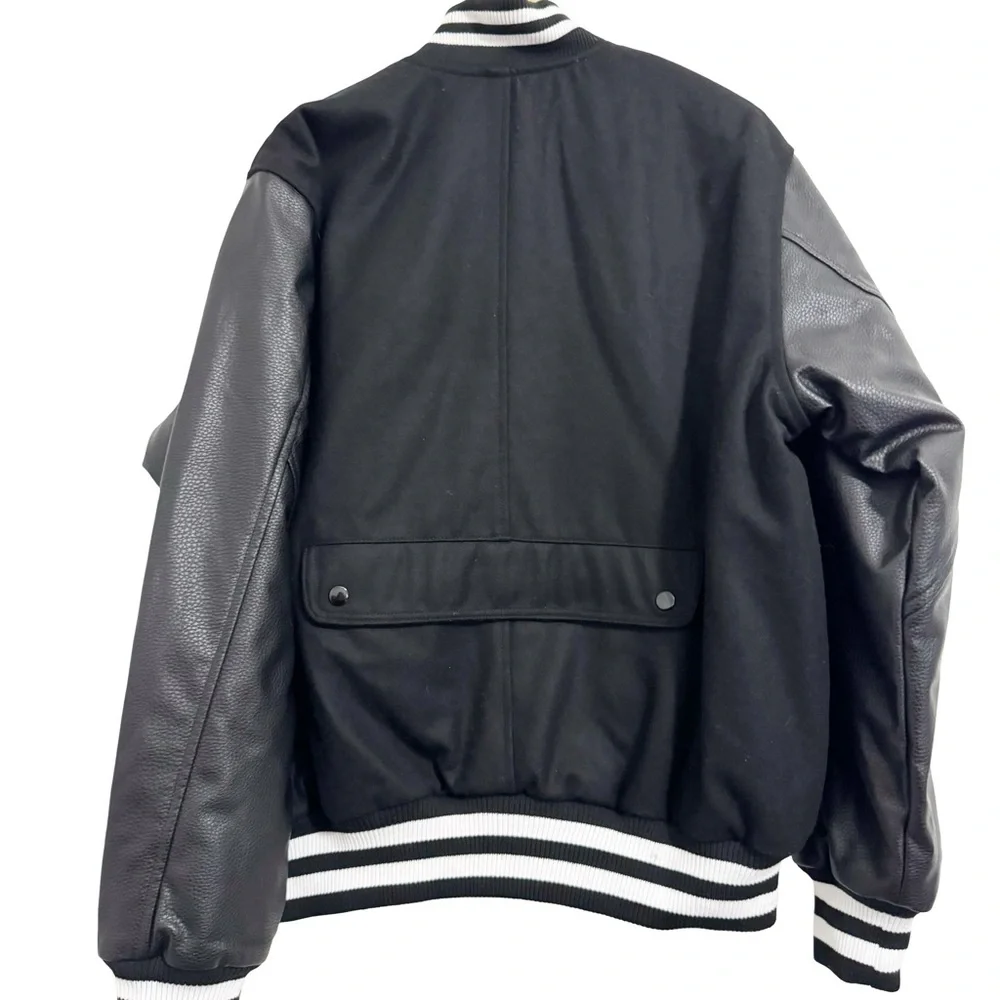 Smoke Rise Black Varsity Jacket XL